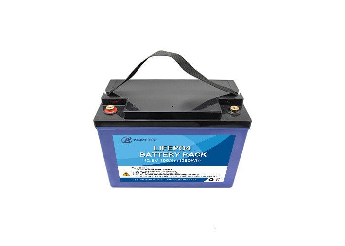 Kundengebundener Anschluss 12.8v LiFePO4 Solarbatterie-100Ah M8 für Straßenlaterne